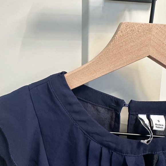 Navy Blue Blouse - Picture 6 of 6